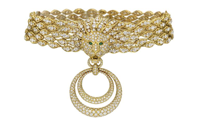 Necklace from the set of Diamond and Gold “Barquerolles” Jewelry by Van Cleef & Arpels Gift from Richard Burton, 1971 Necklace estimate: $120,000 – 180,000