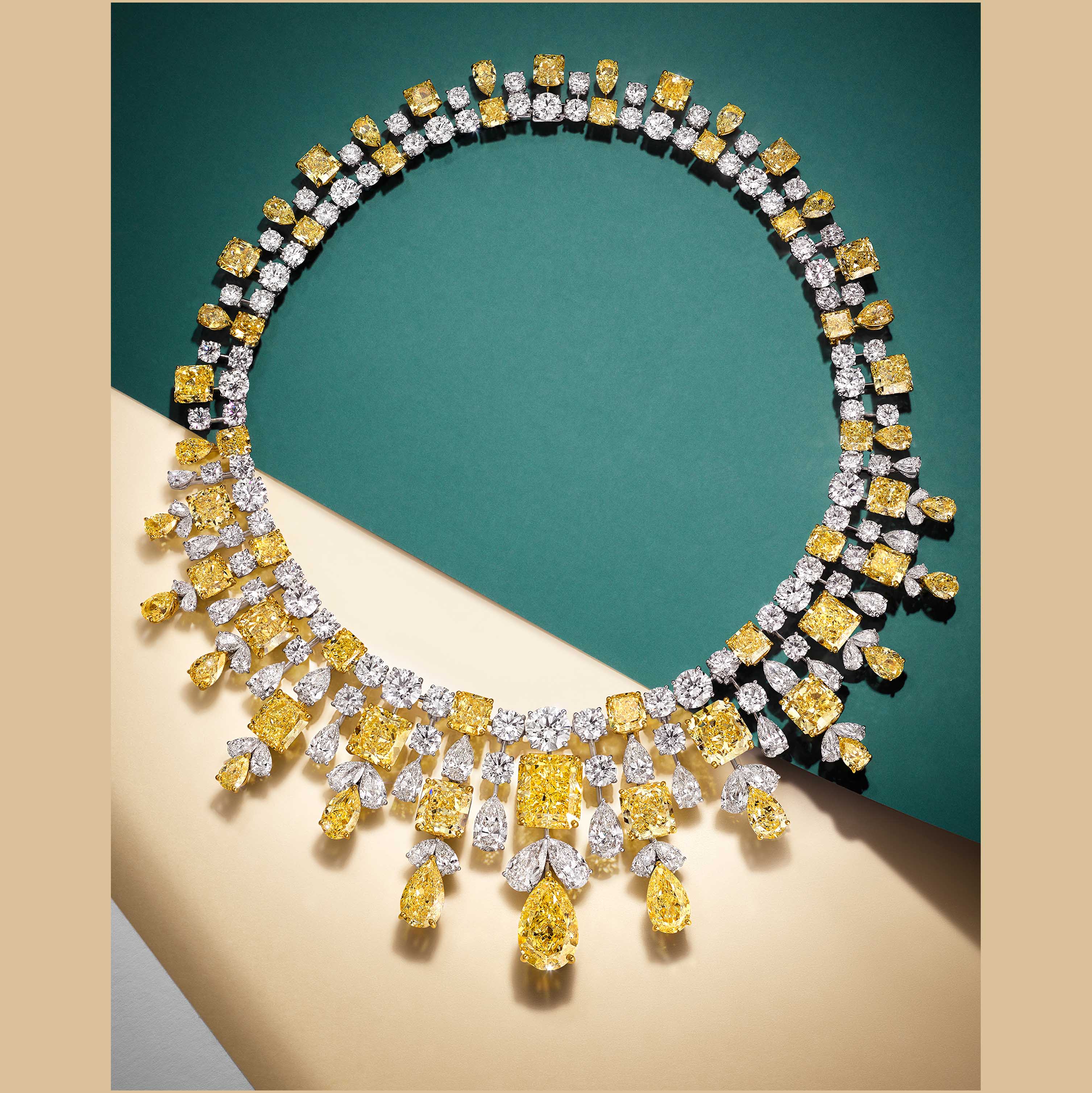 Sunrise yellow diamond necklace by Graff - High -Jewellery