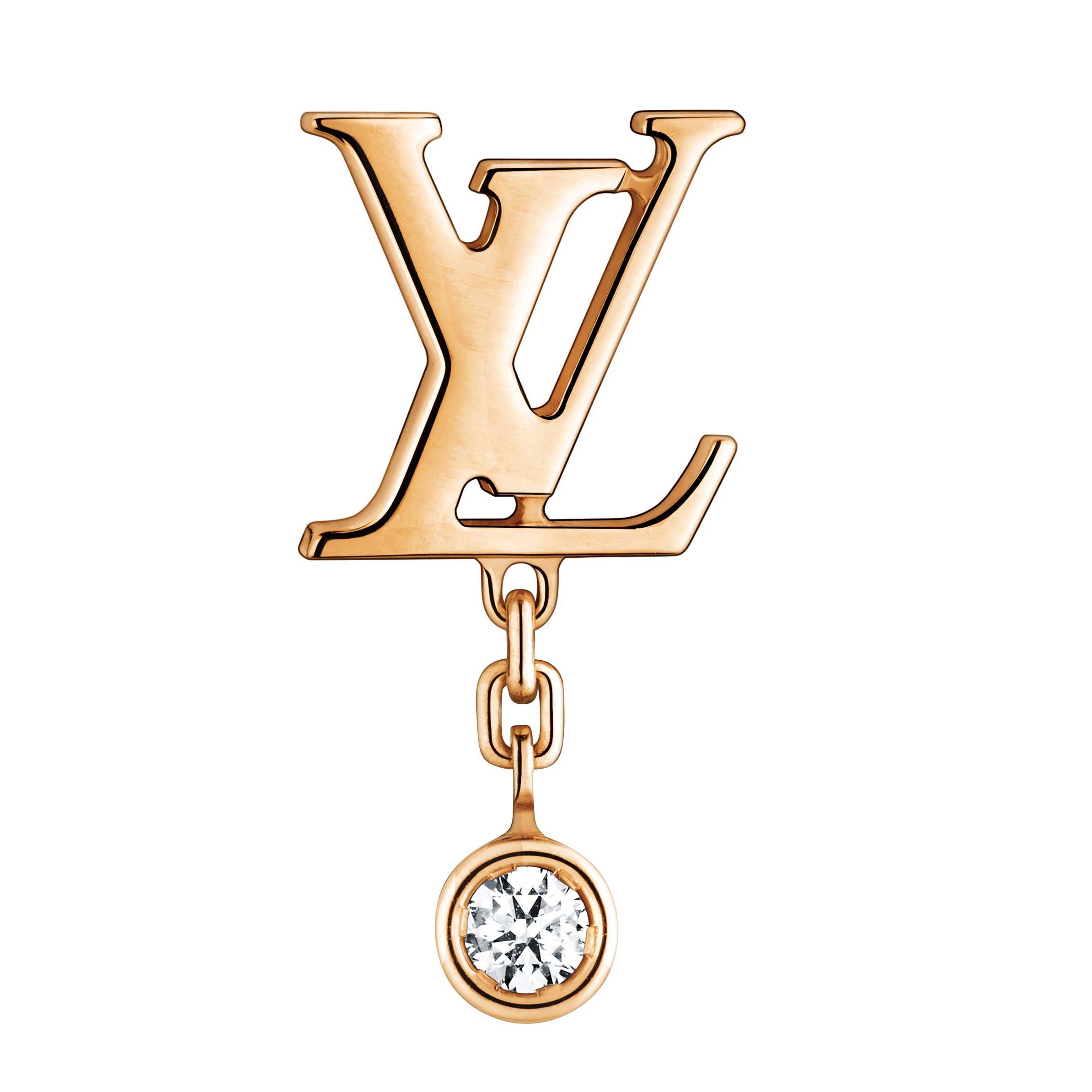 LOUIS VUITTON Nib 2X earrings (One Pair) Idylle Blossom Diamond 18k Rose  Gold