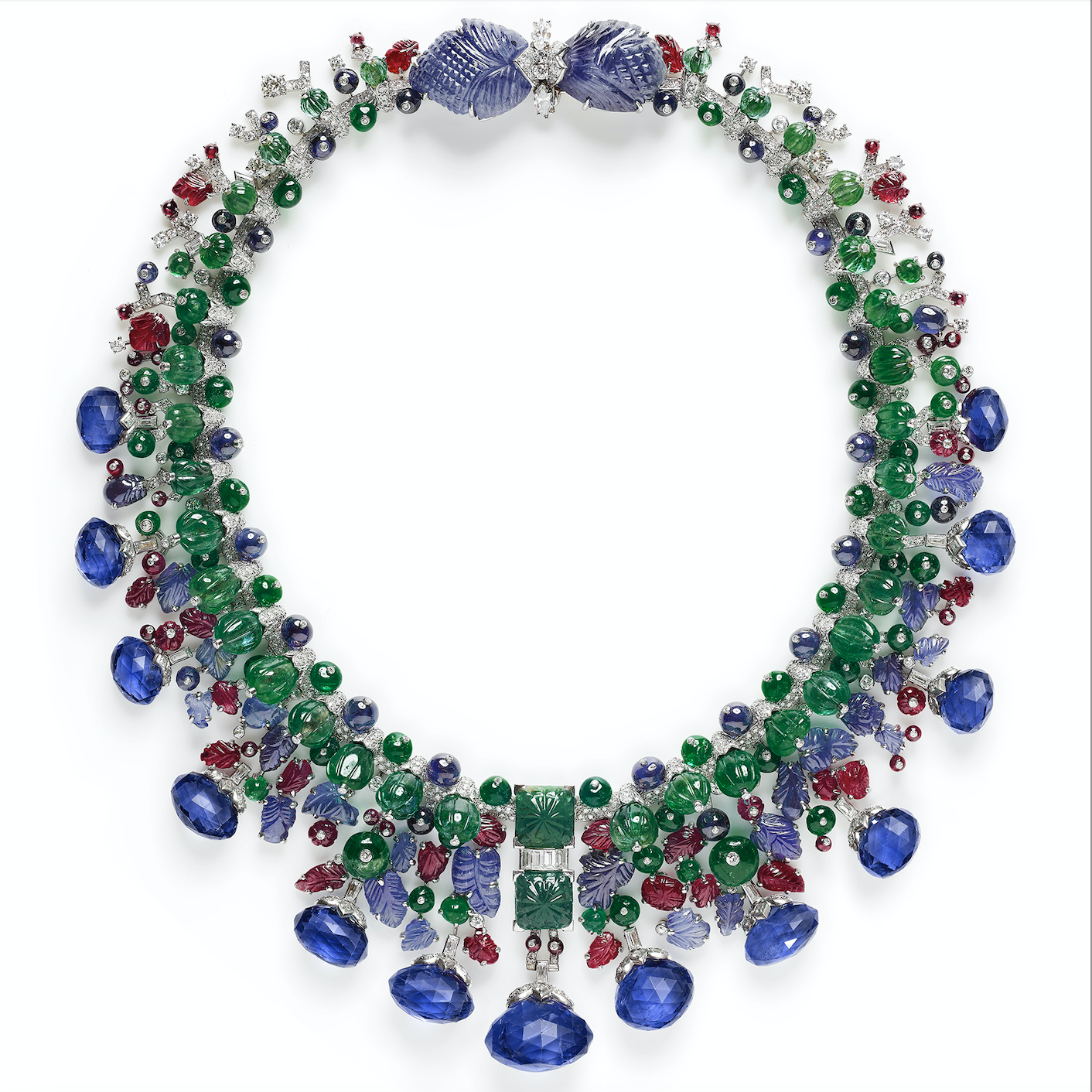 Cartier tutti frutti necklace sale
