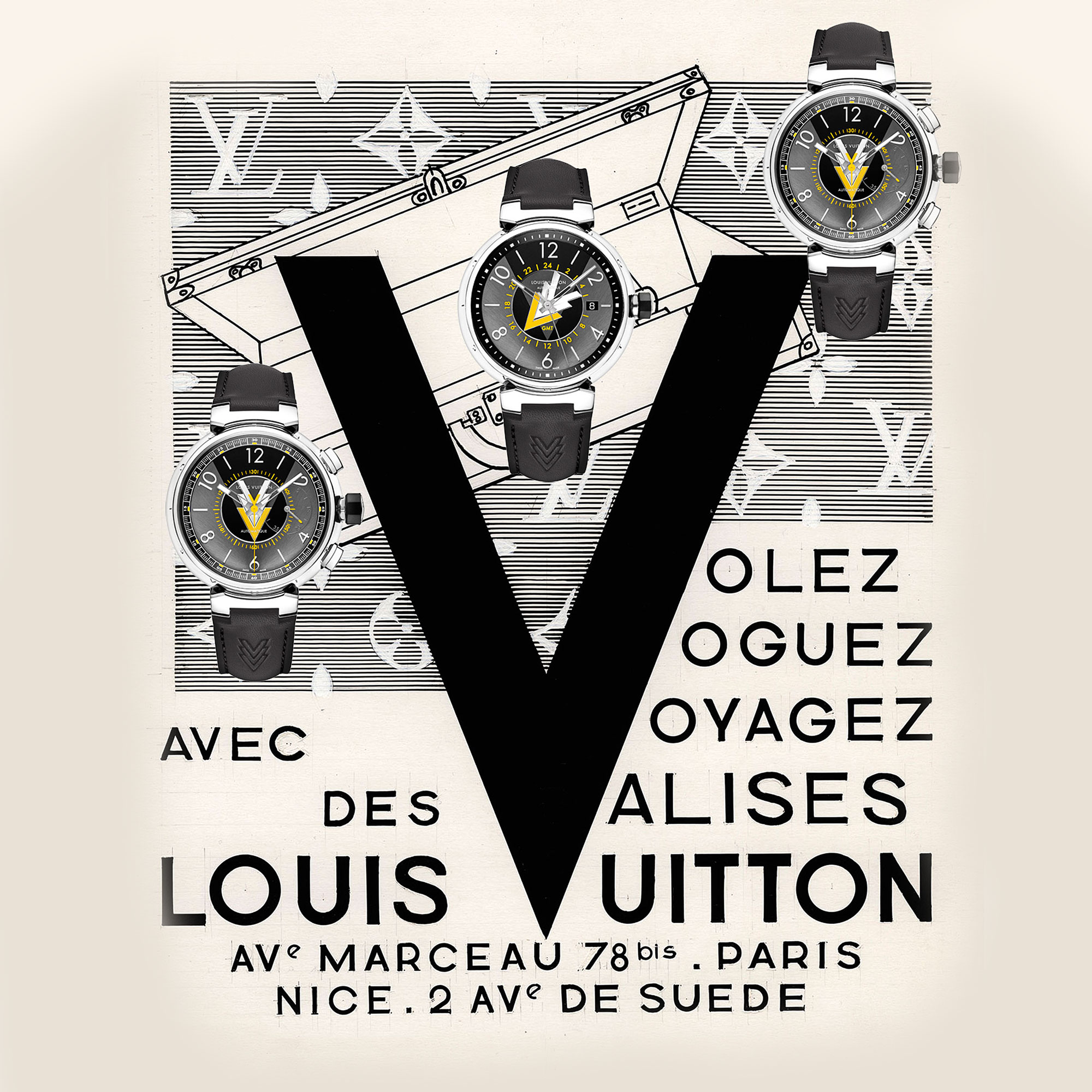 Louis Vuitton イベントポスター An LV @louisvuitton visual advertisement featuring my