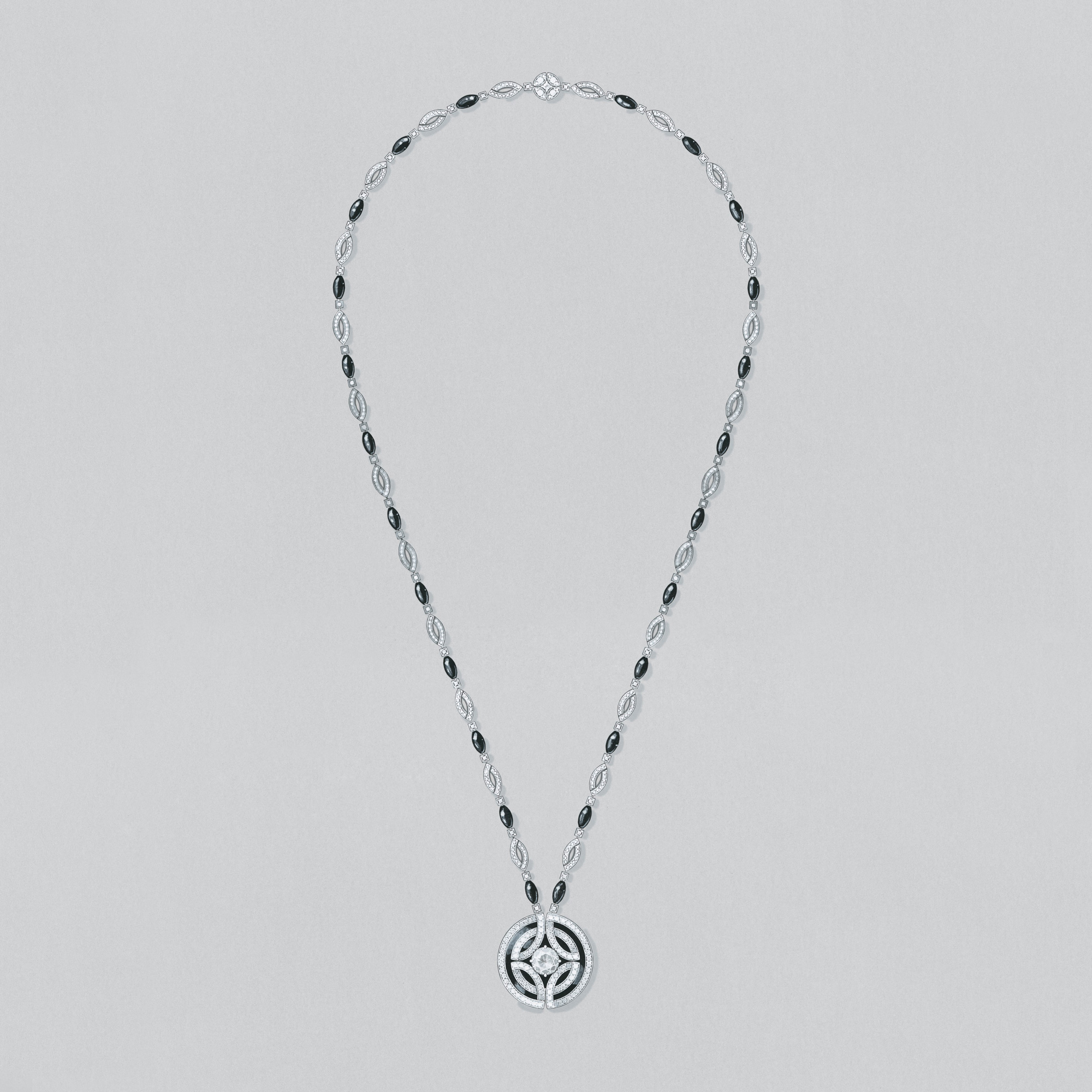 Jewellery Design Fashion Modern Art Necklace. Hand Drawing And Painting On  Paper. Stock Photo, Picture and Royalty Free Image. Image 128637365.