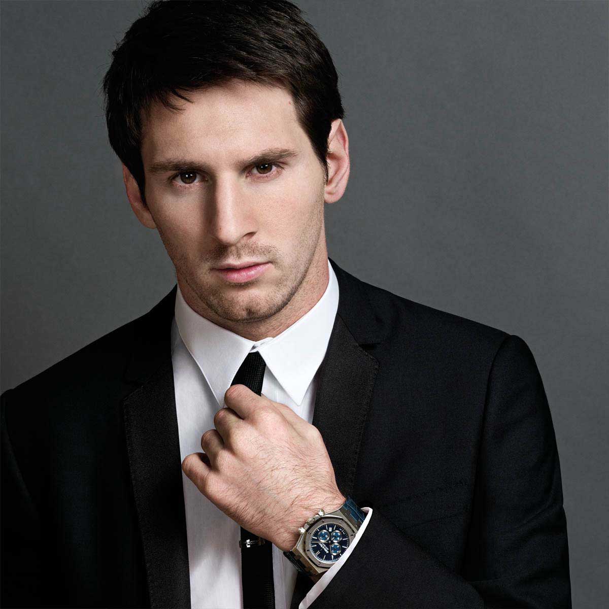 messi in formal dress Audemars Piguet ambassador Leo Messi