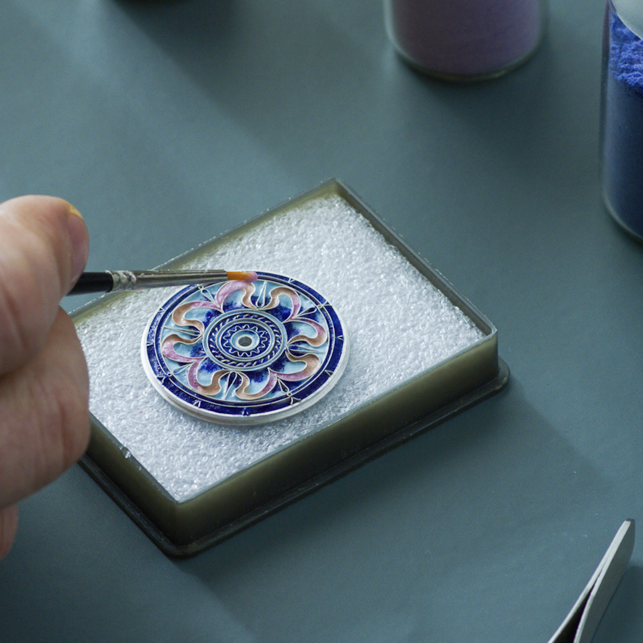 Deguiret:  the art of Georgian cloisonné enamel with the precision of Swiss watchmaking.