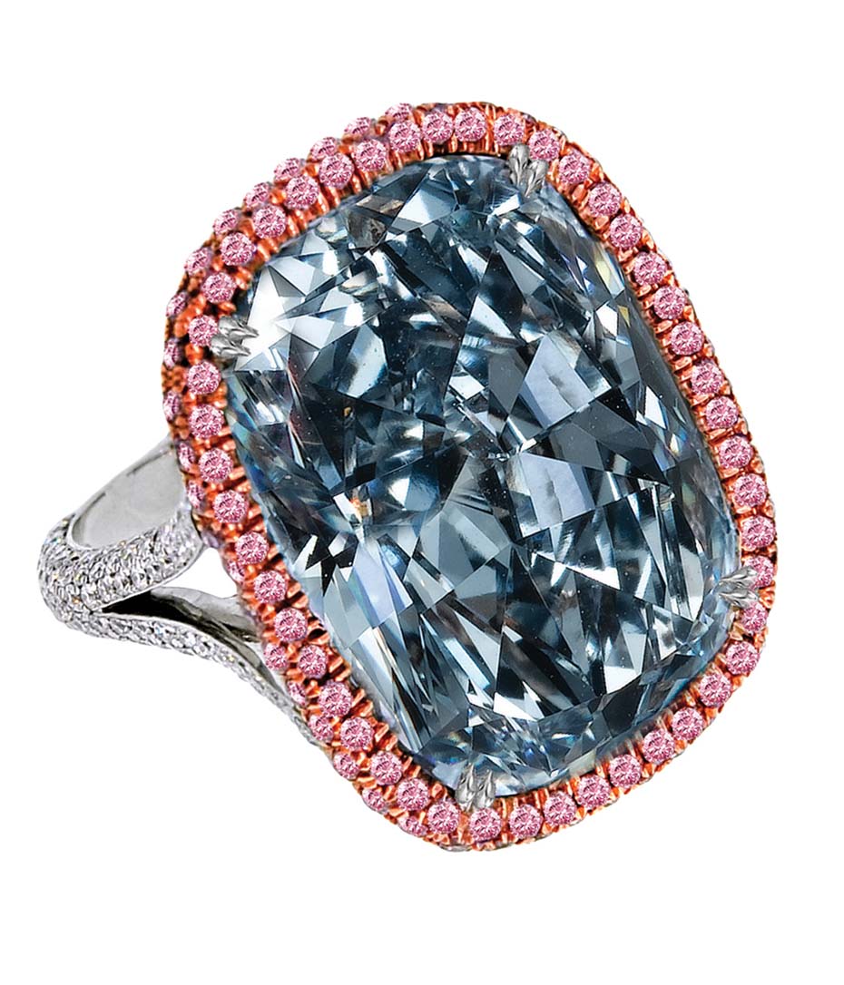 Jacob \u0026 Co. blue diamond ring featuring a 30.11ct natural, image size:930x1086