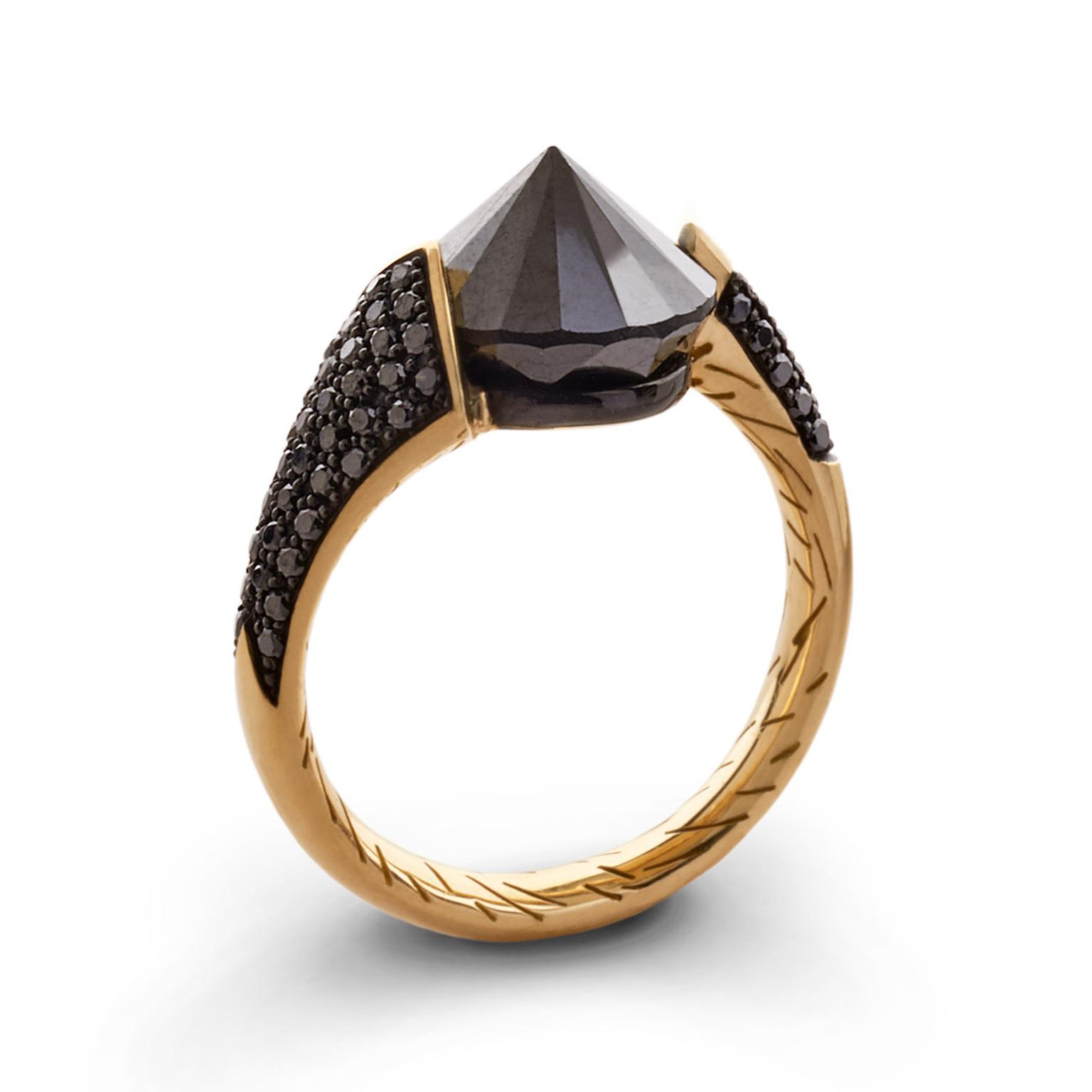 Bear Brooksbank black diamond Bear Claw ring