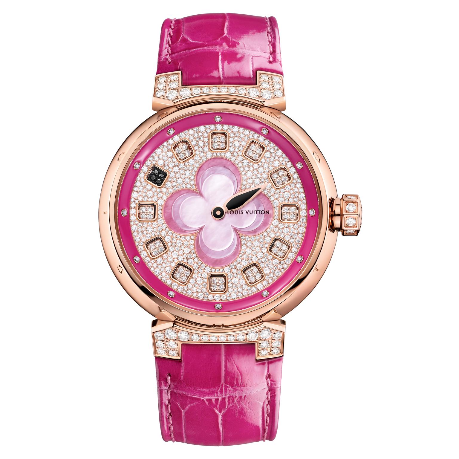 Louis Vuitton Spin Time watch in pink