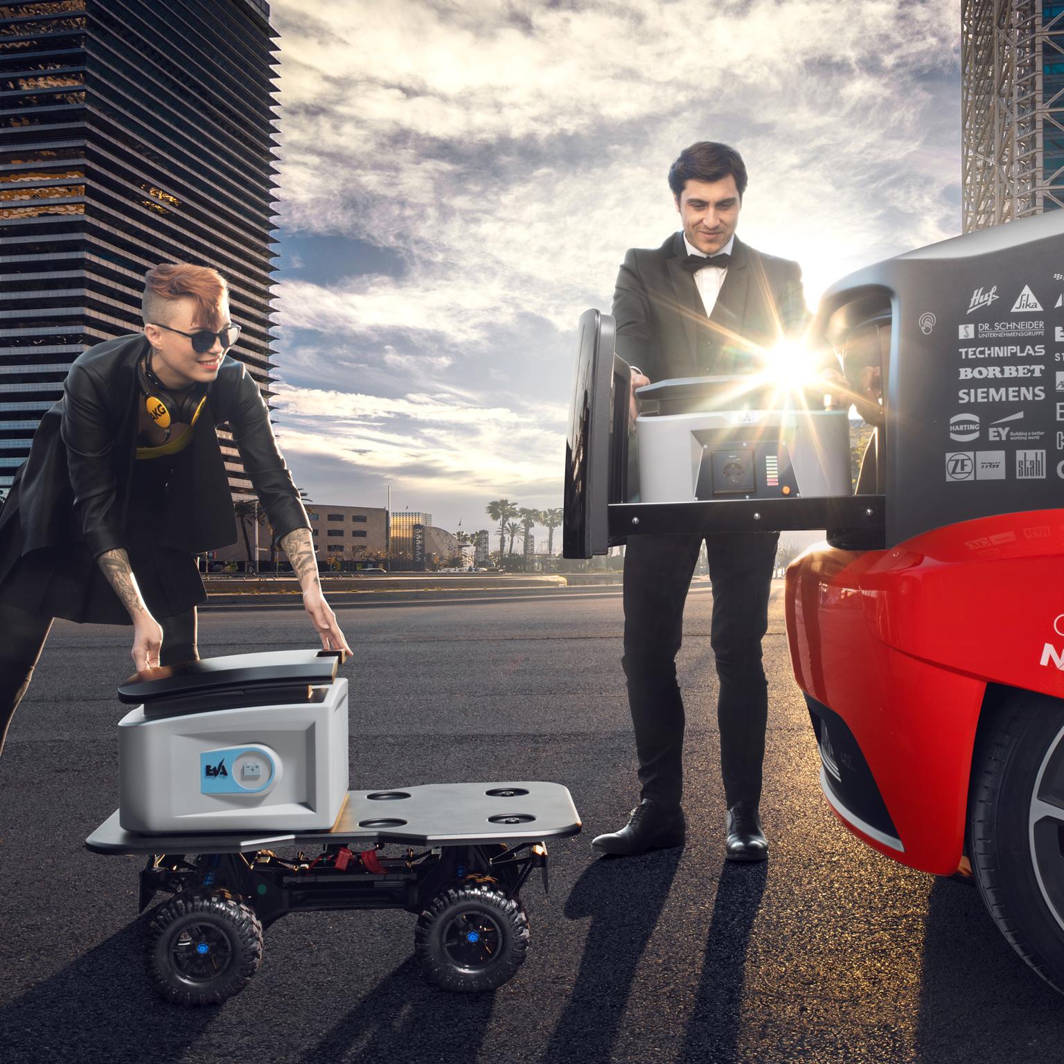 Oasis Rinspeed concept car battery