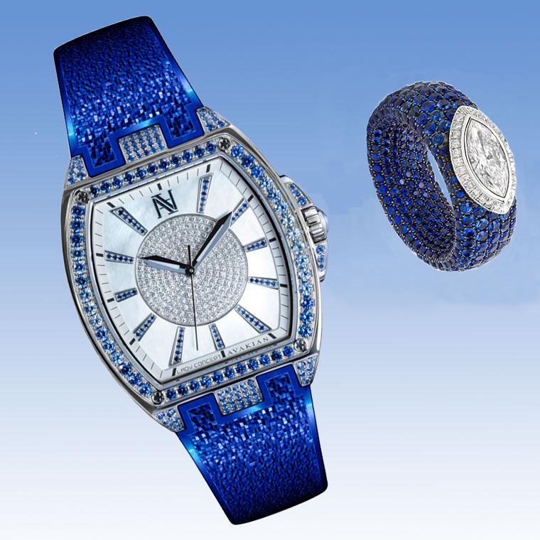 Avakian Lady Concept watch with blue sapphires