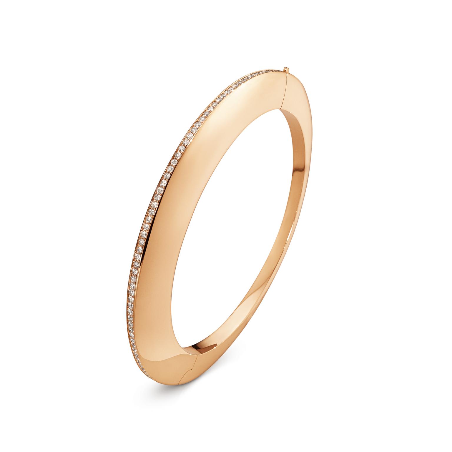 Georg Jensen Dune bangle with cinnamon diamonds