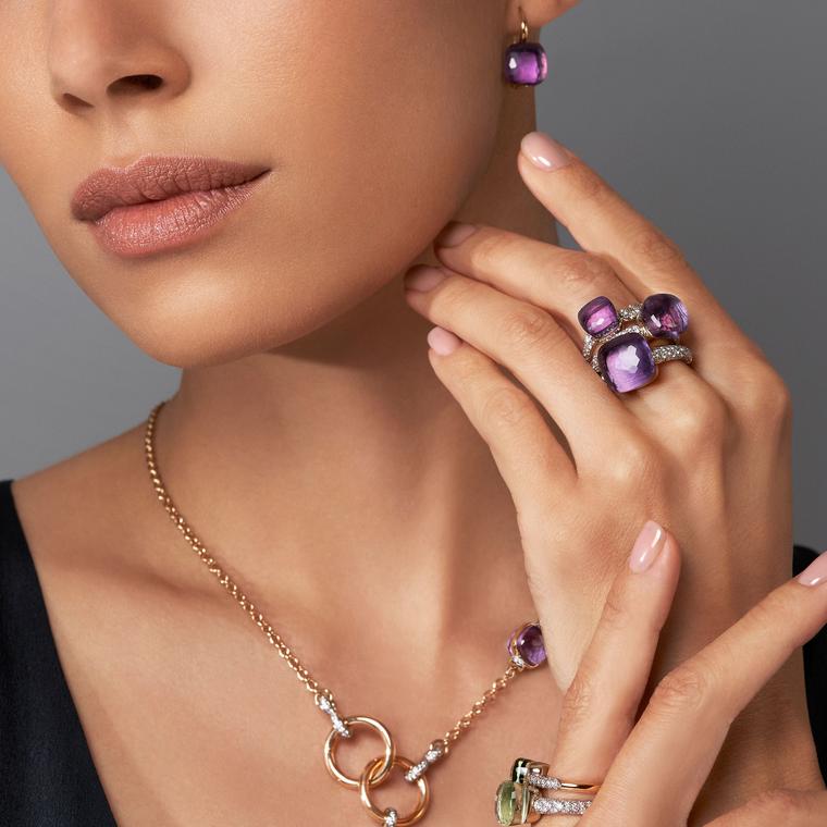 Nudo Amethyst with diamond Collection by Pomellato