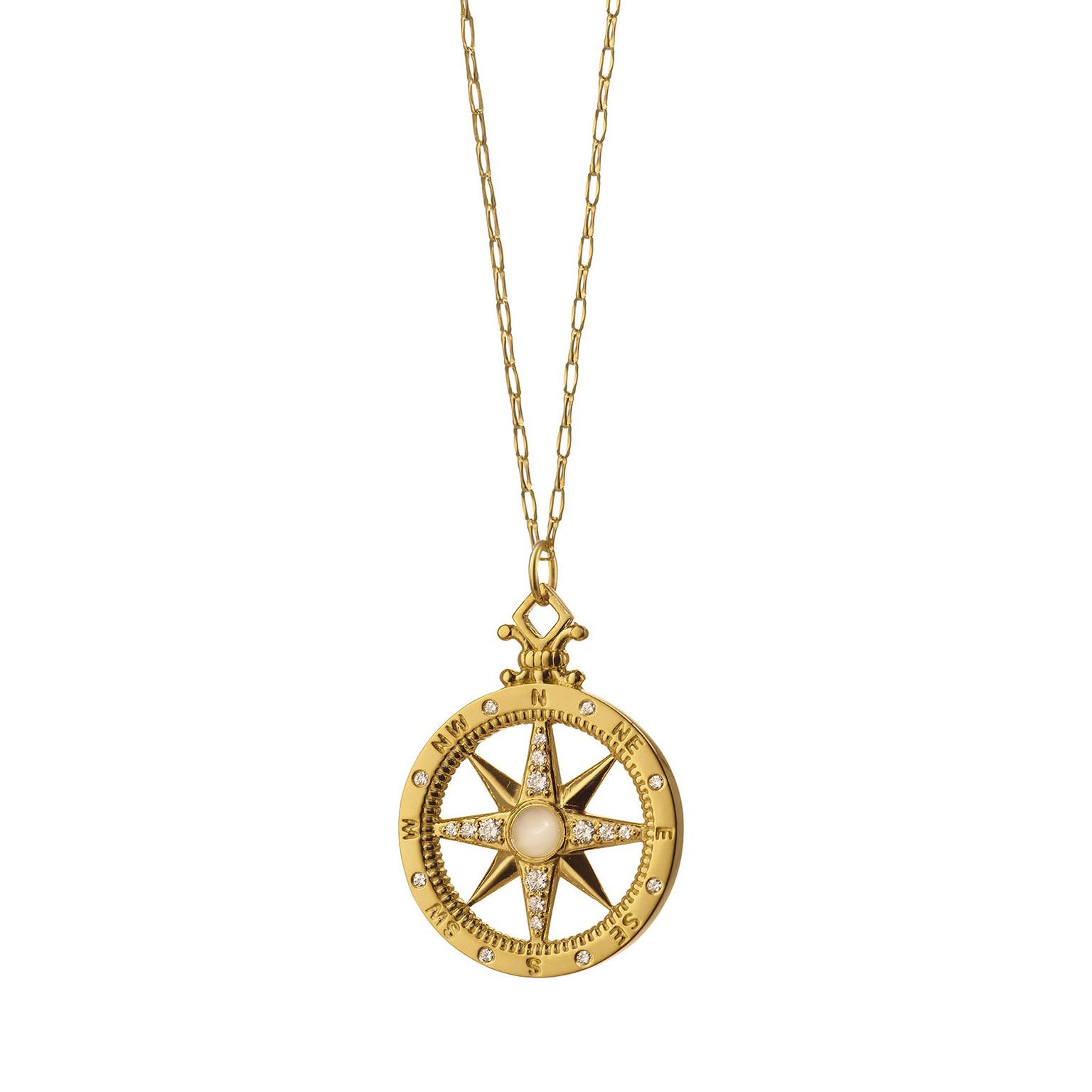 Monica Rich Kosann Compass Charm necklace