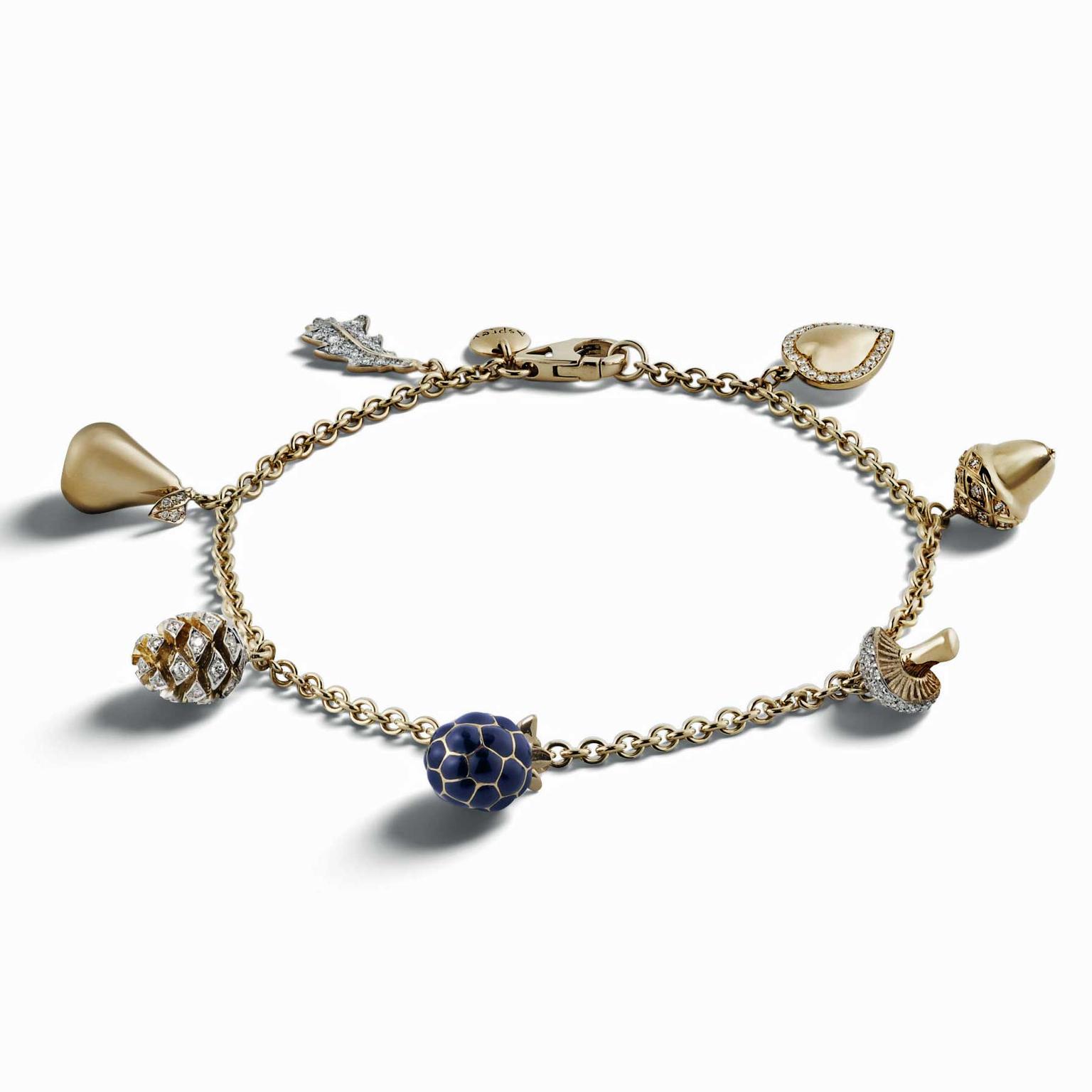 Asprey Woodland Mini Charm bracelet