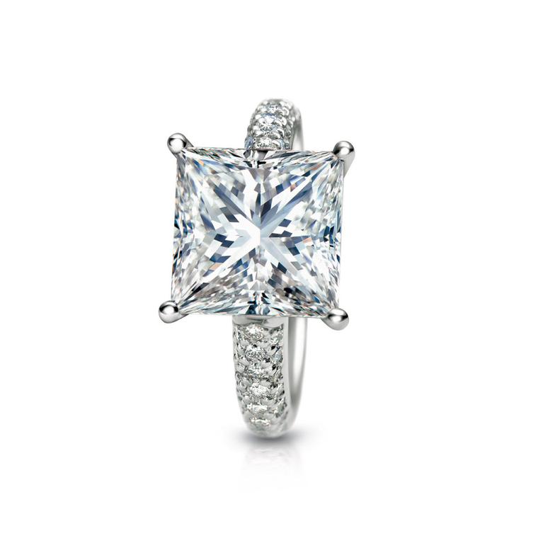 SRW Evermore 2.52ct princess-cut engagement ring 