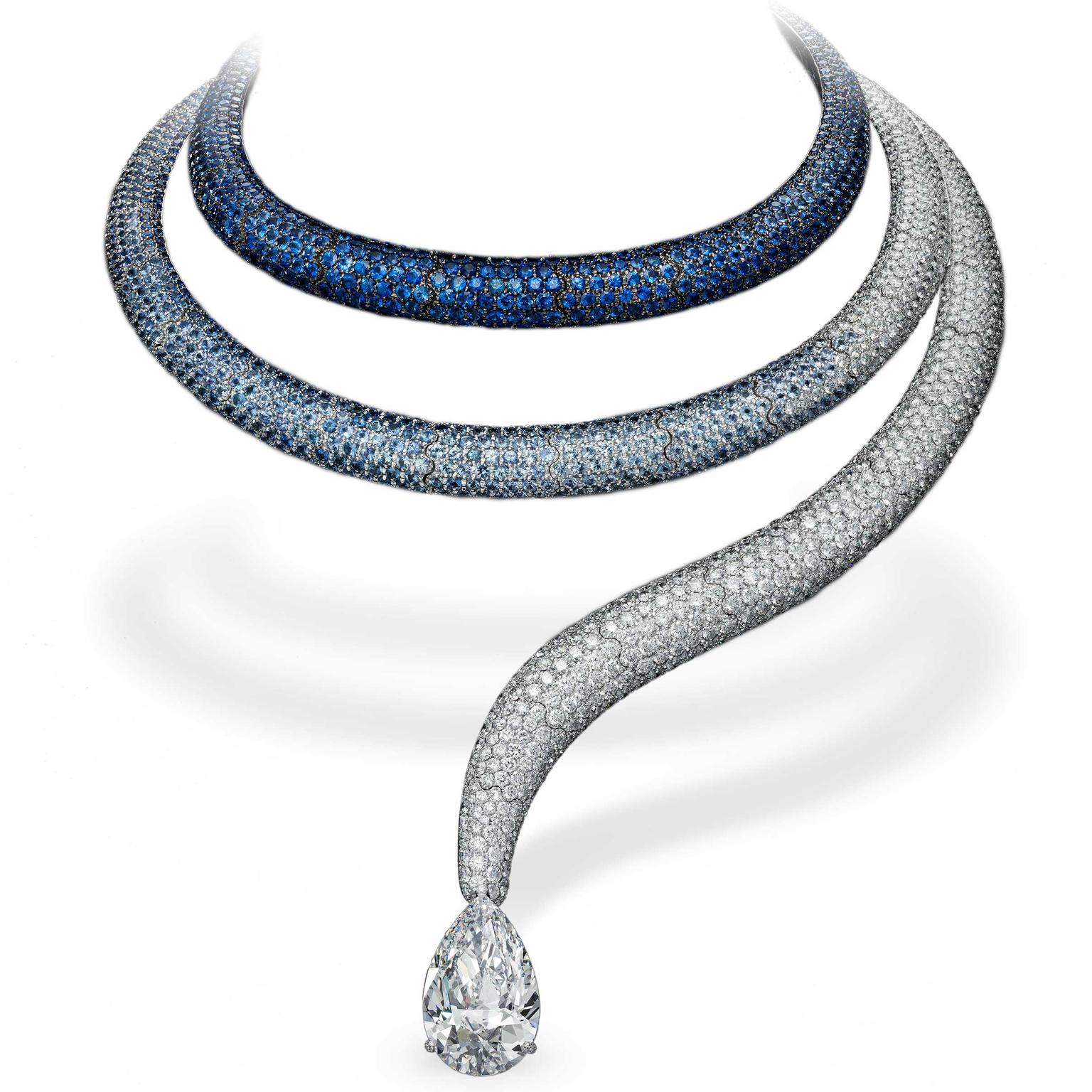 de Grisogono sapphire and diamond high jewellery necklace