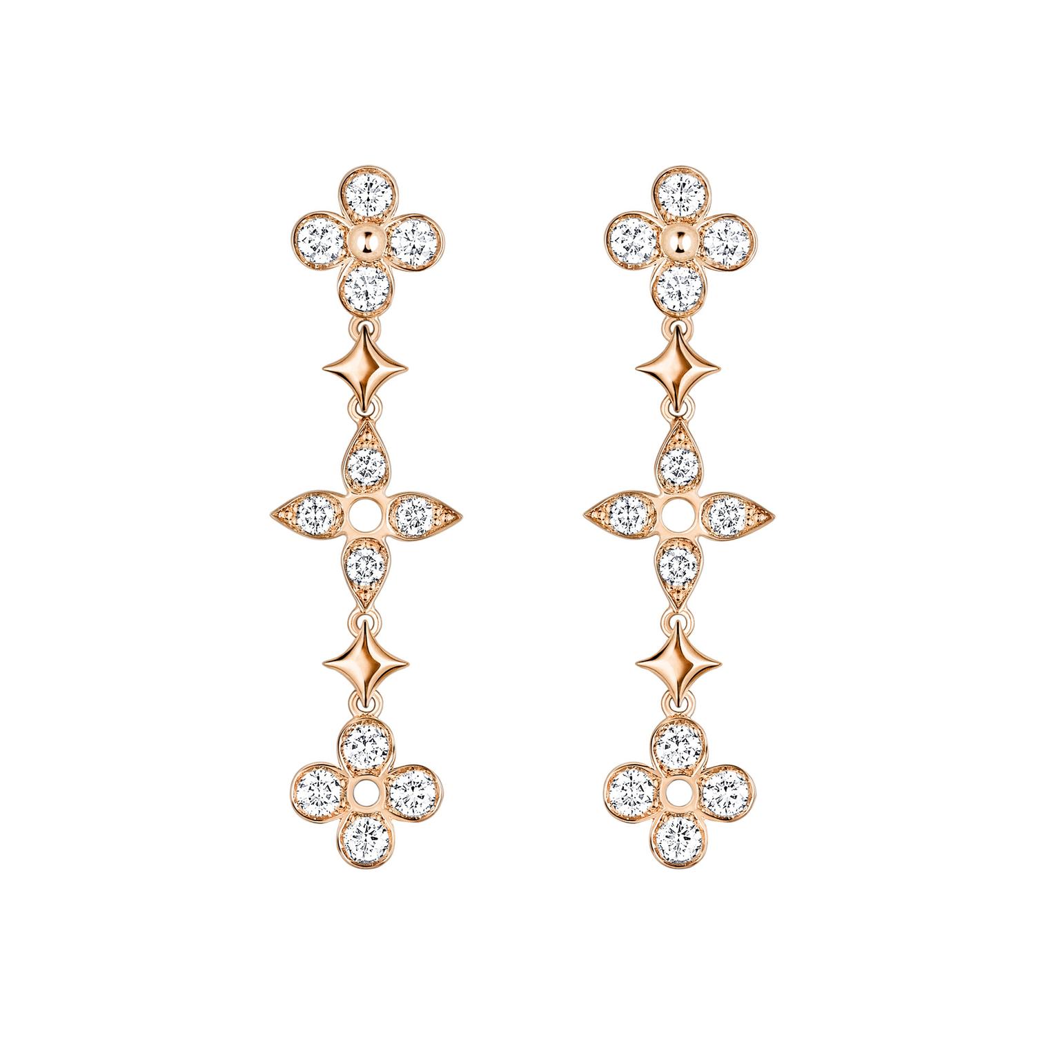 Louis Vuitton One Row Dentelle Earrings