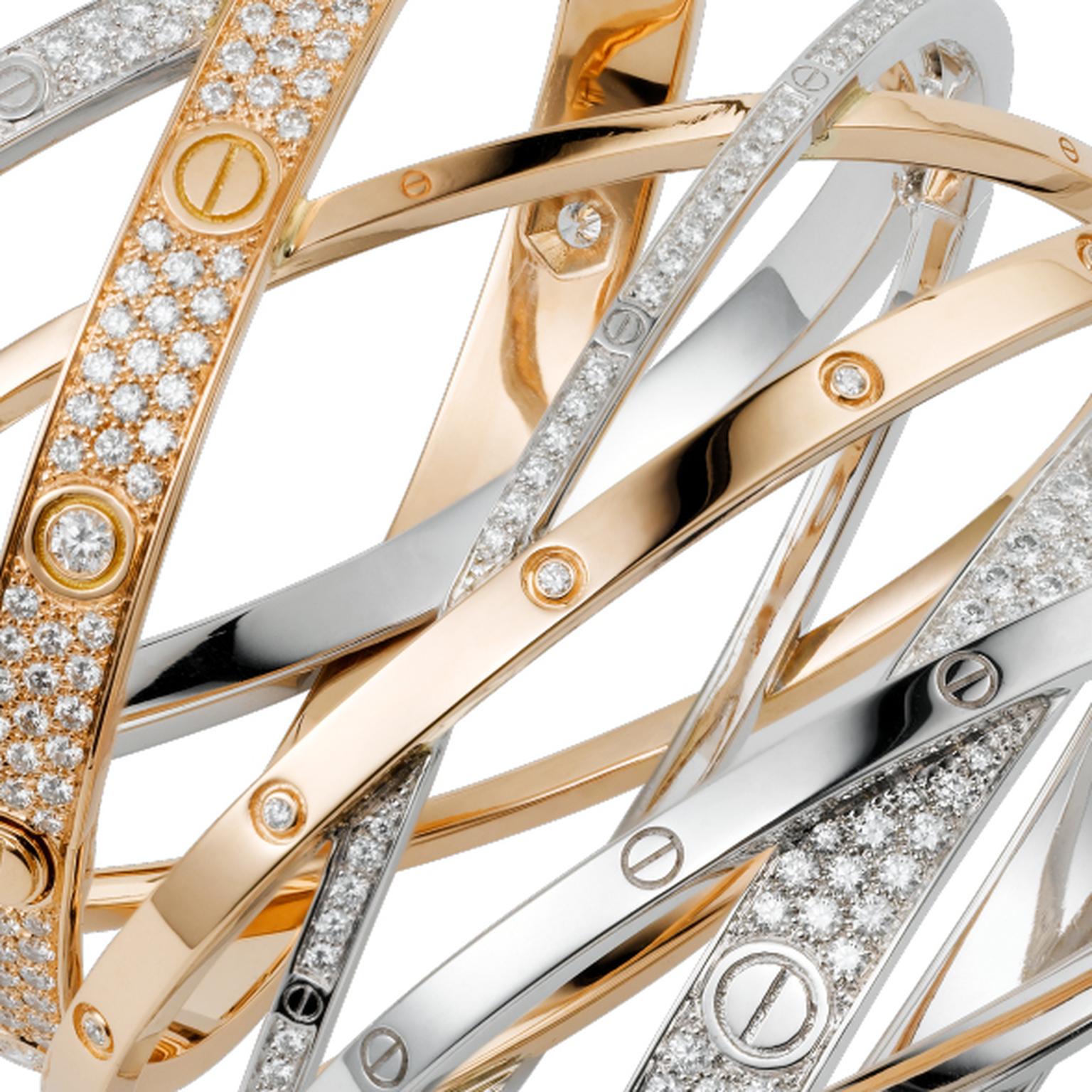 Women Round Cartier Bracelet,Nail Bracelet, Weight: 27 Gram at Rs  169000/piece in Surat