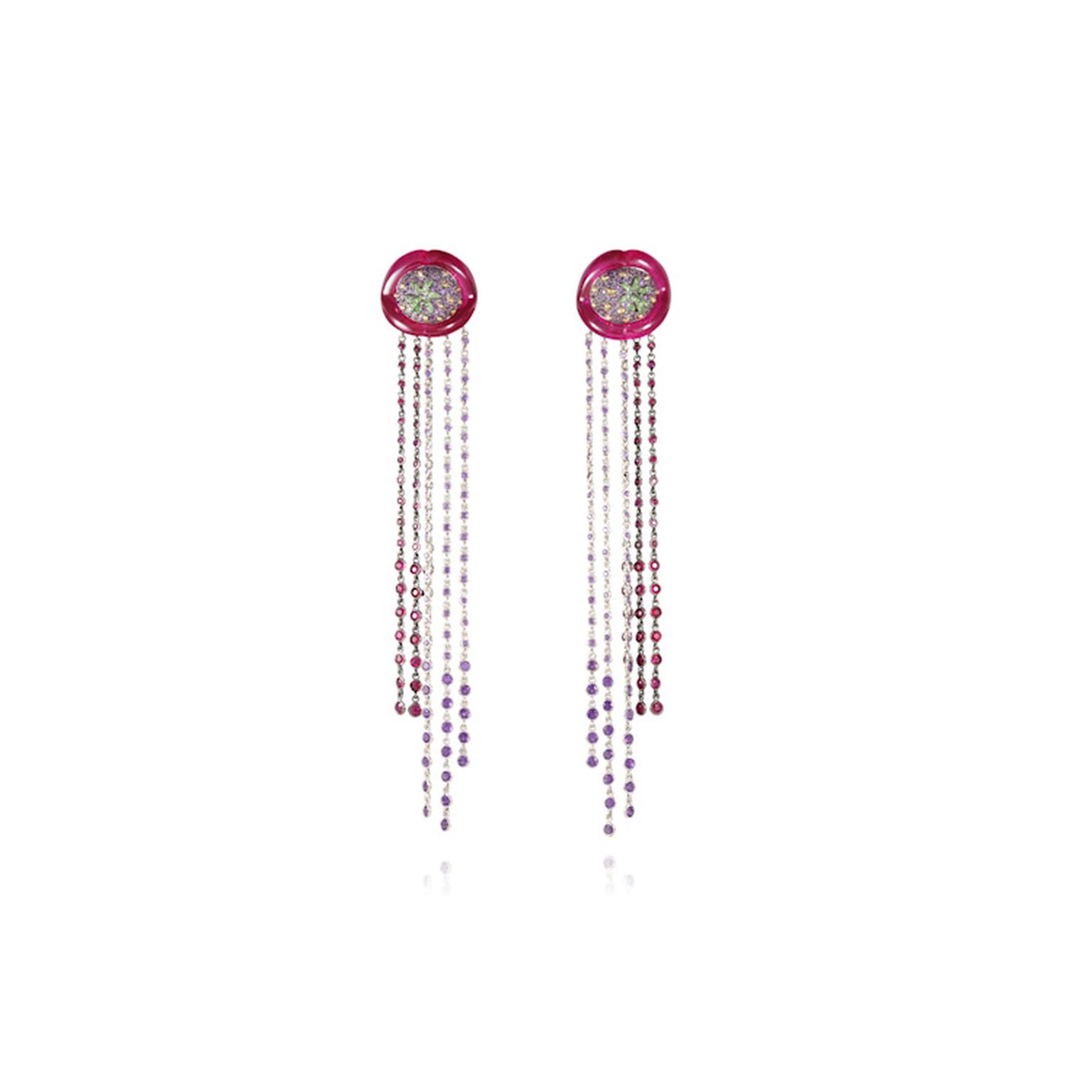 Lydia Courteille fringe earrings