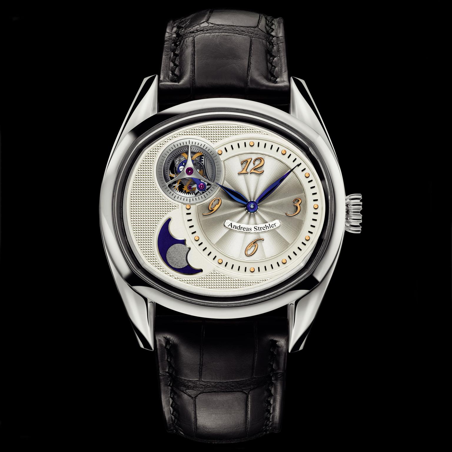 Andreas Strehler Sauterelle à Lune Perpetuelle Platinum watch