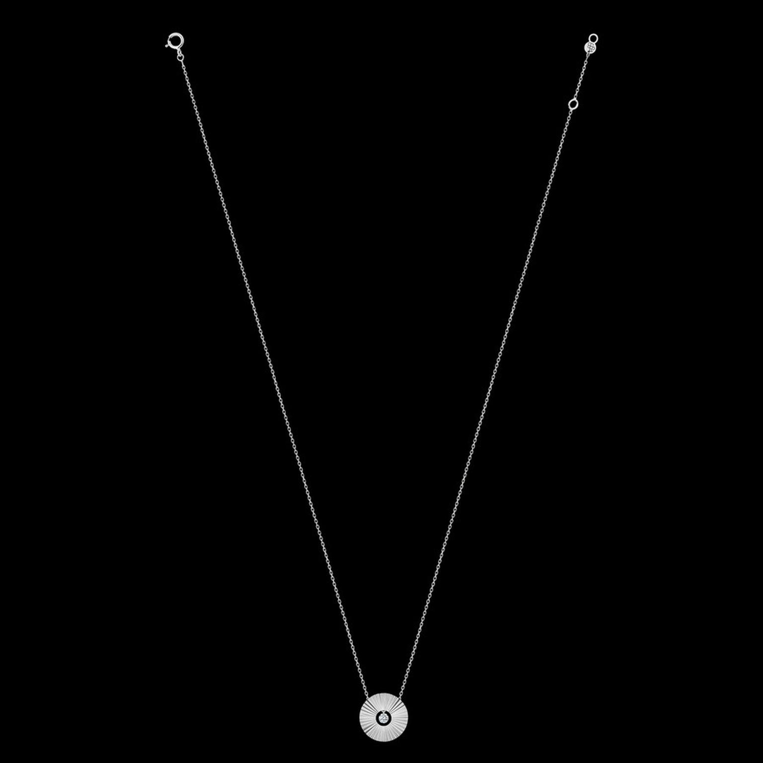 La Brune La Blonde Collier Lune de Miel en or blanc et diamant