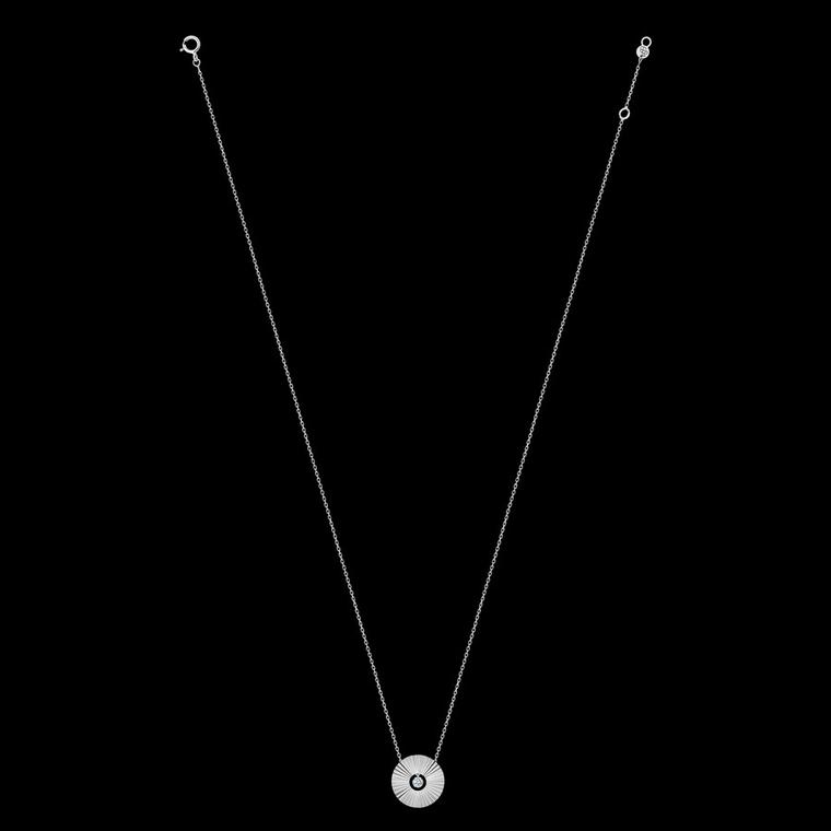 La Brune La Blonde Collier Lune de Miel en or blanc et diamant