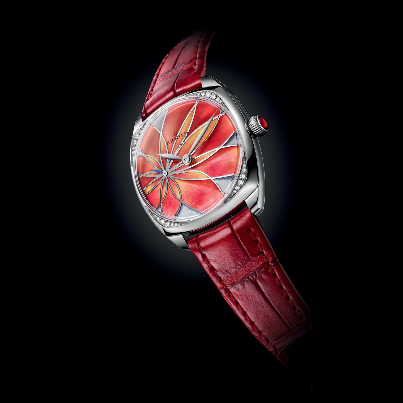 Zenith Star 33mm Orange Flower watch