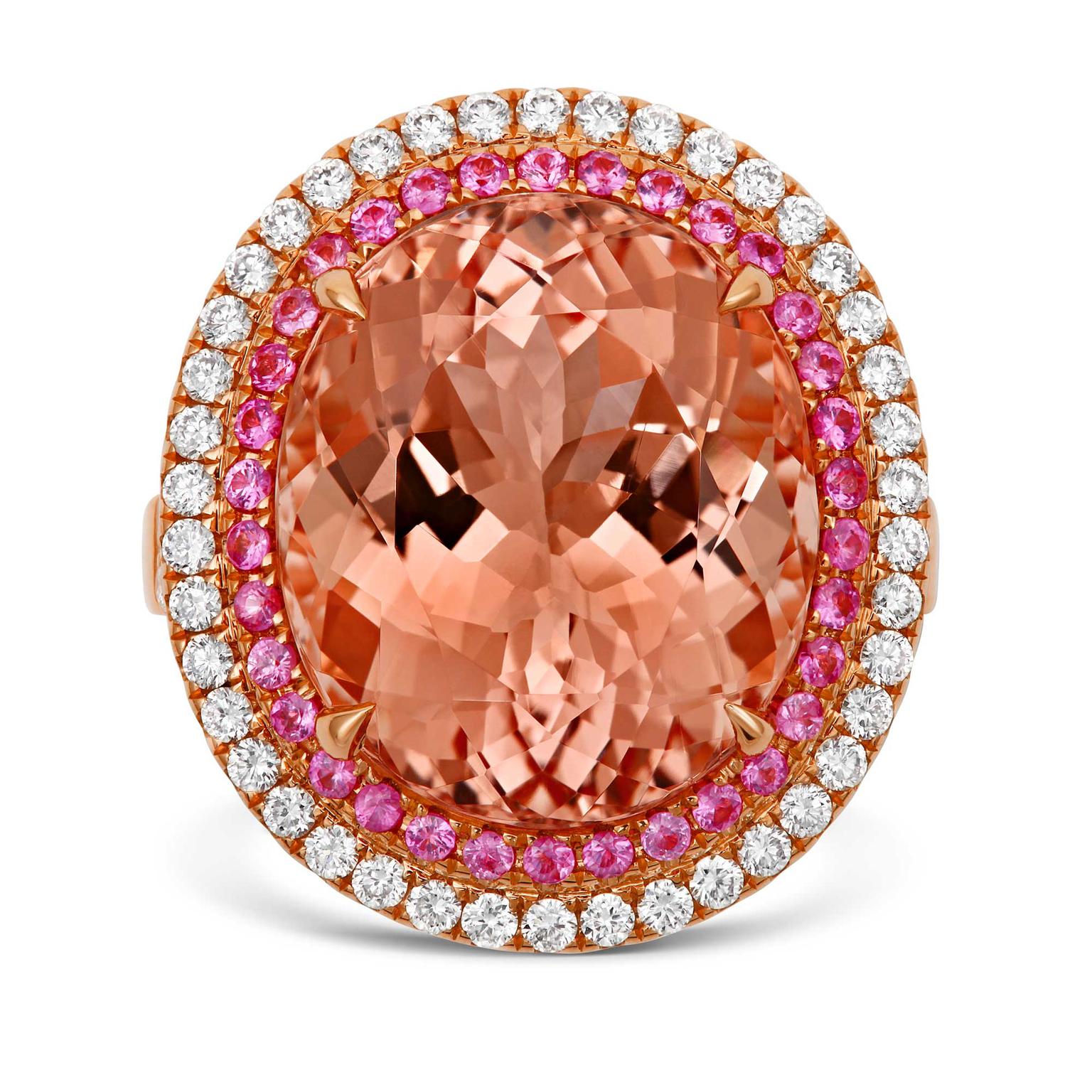 Tivon morganite ring