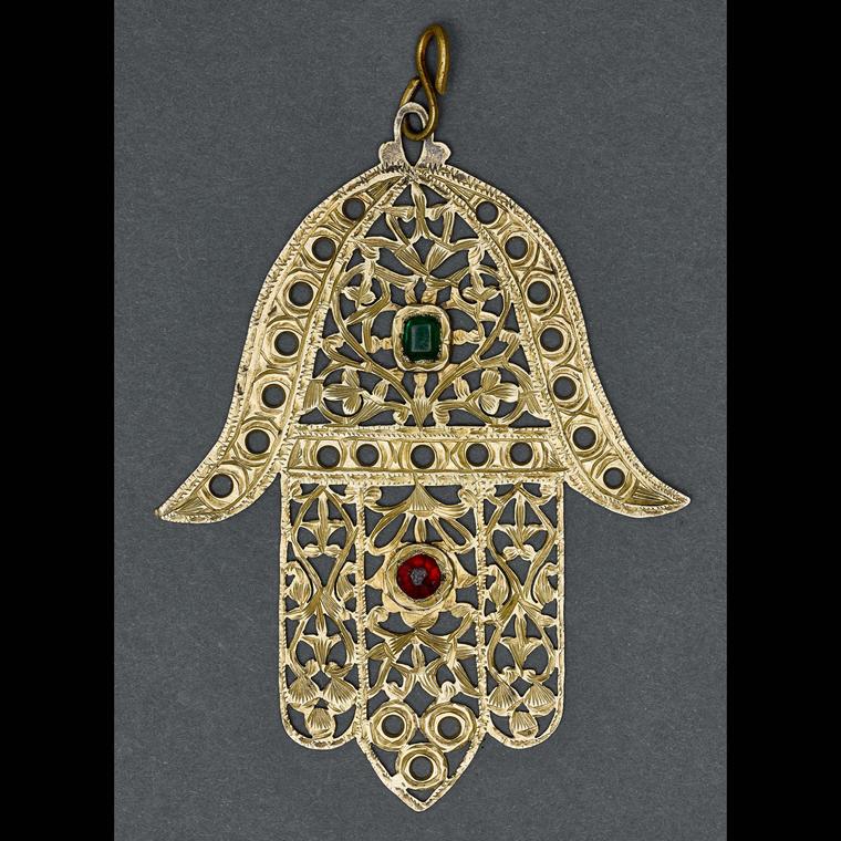 Hamsa Amulet in silver , Fez, Morocco, c.1930, from the Gross Family Collection