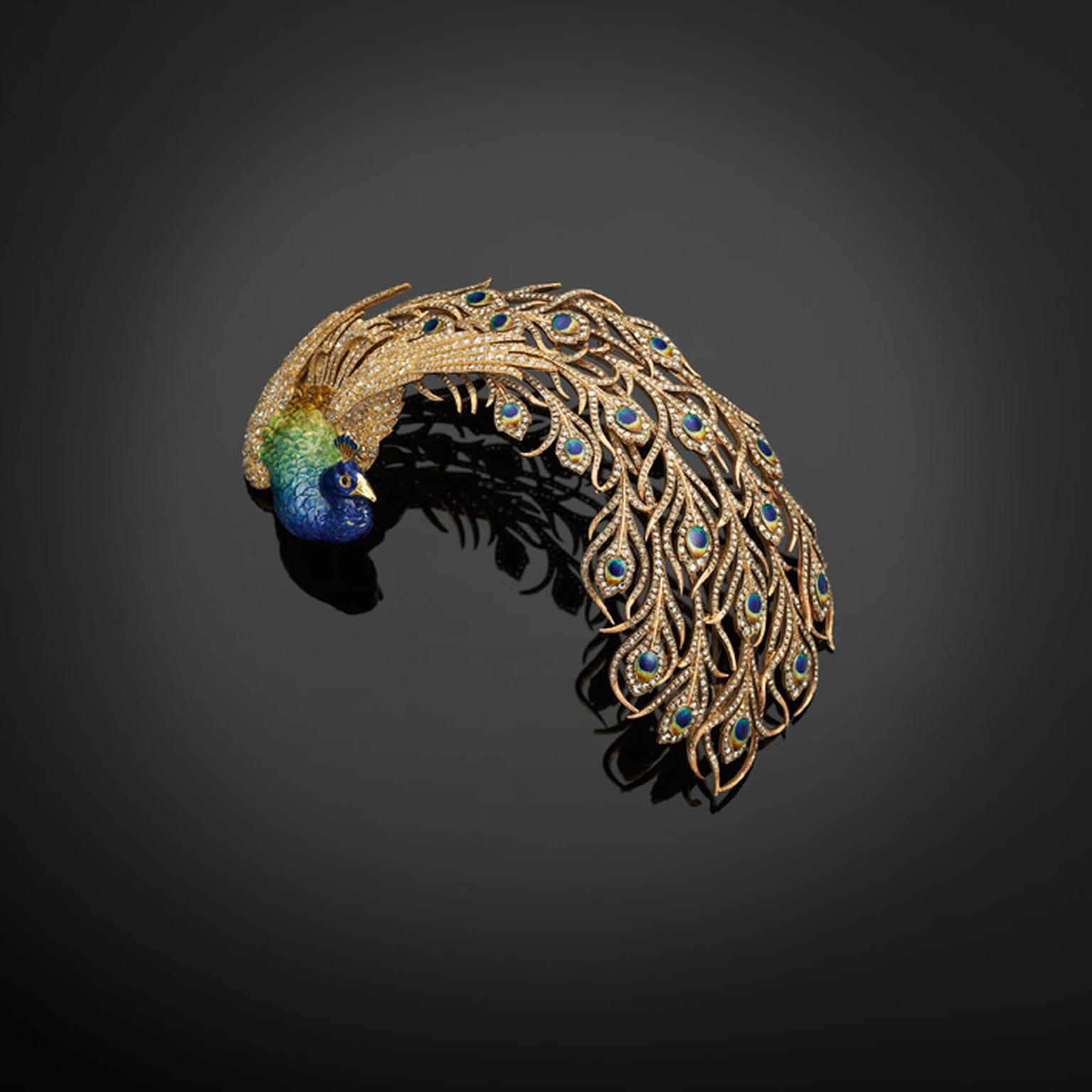 Mellerio dits Meller Peacock turban ornament