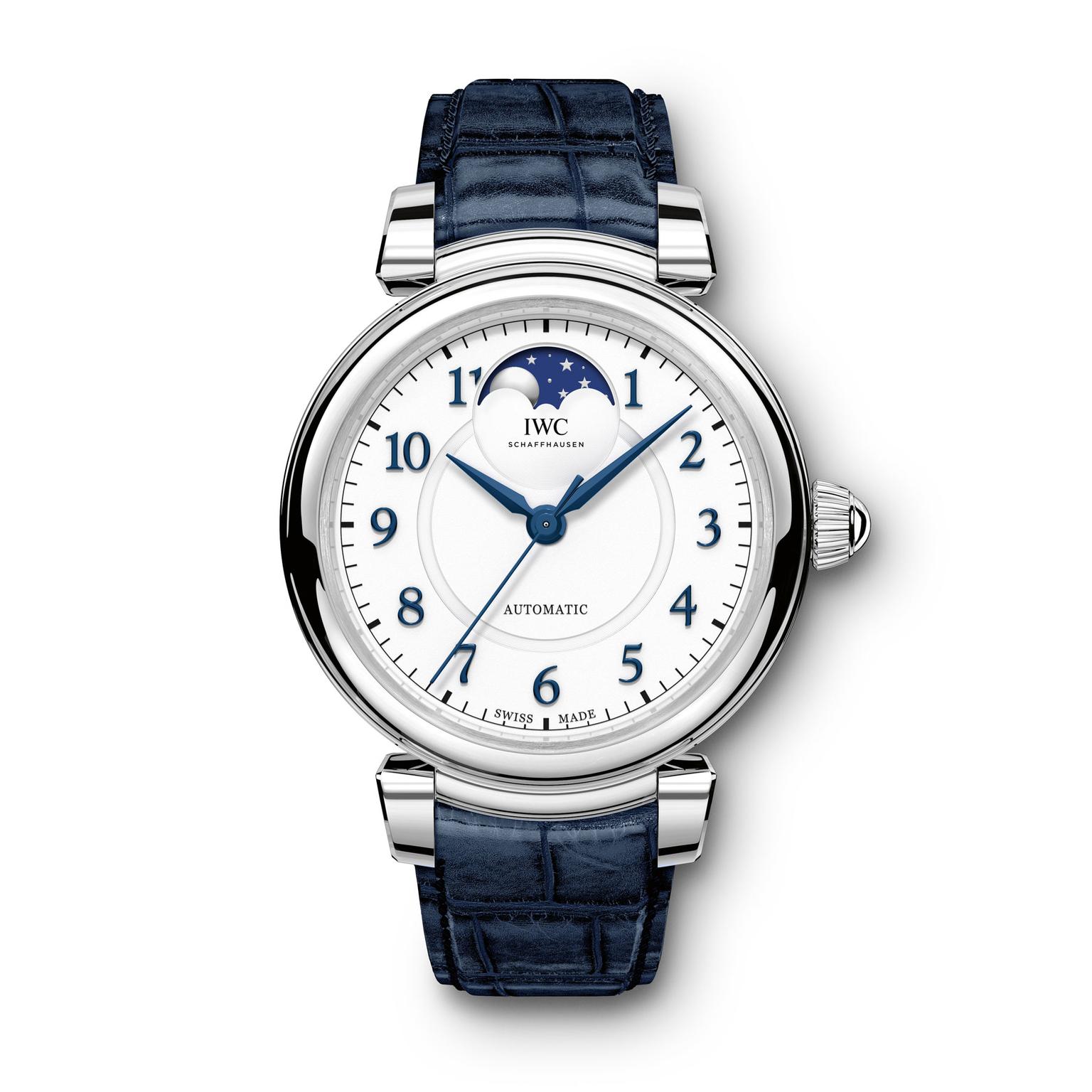 IWC Da Vinci Moon phase steel watch for women