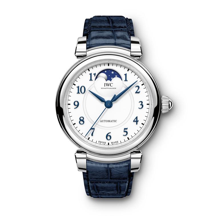 IWC Da Vinci Moon phase steel watch for women