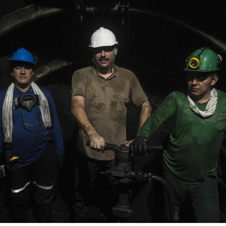 Jason Hirsh in Colombian emerald mine