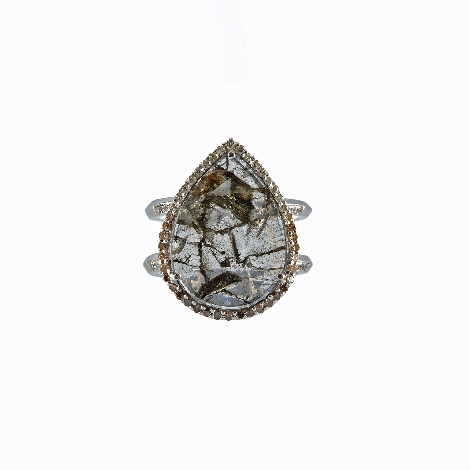 rachel Boston diamond slice ring