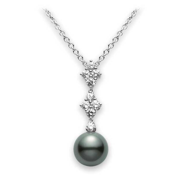 Mikimoto black pearl pendant