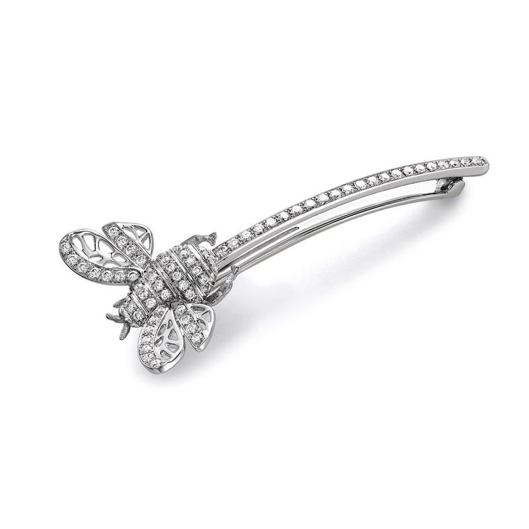 Theo Fennell Diamond Bee hair clip