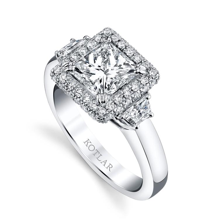 Harry Kotlar Cassico princess-cut engagement ring