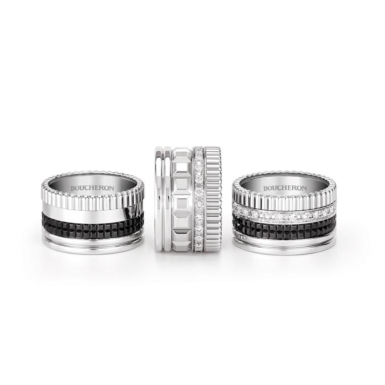 Boucheron Quatre Black Edition rings