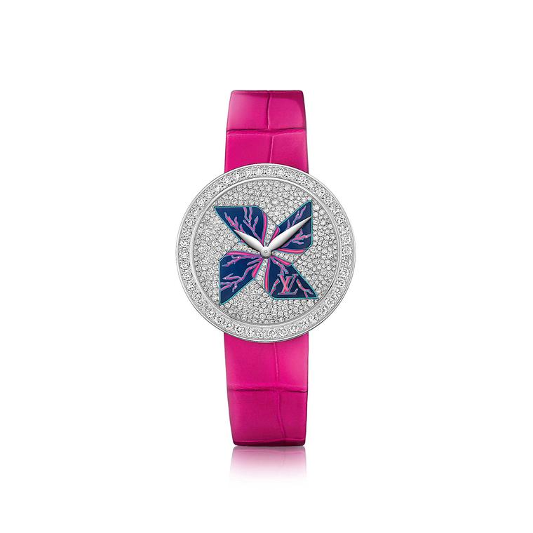 Louis Vuitton Cruise Ramage fuschia watch