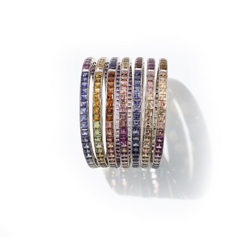 Hermès Feux du Ciel coloured gemstone bracelet from the HB-IV Continuum collection
