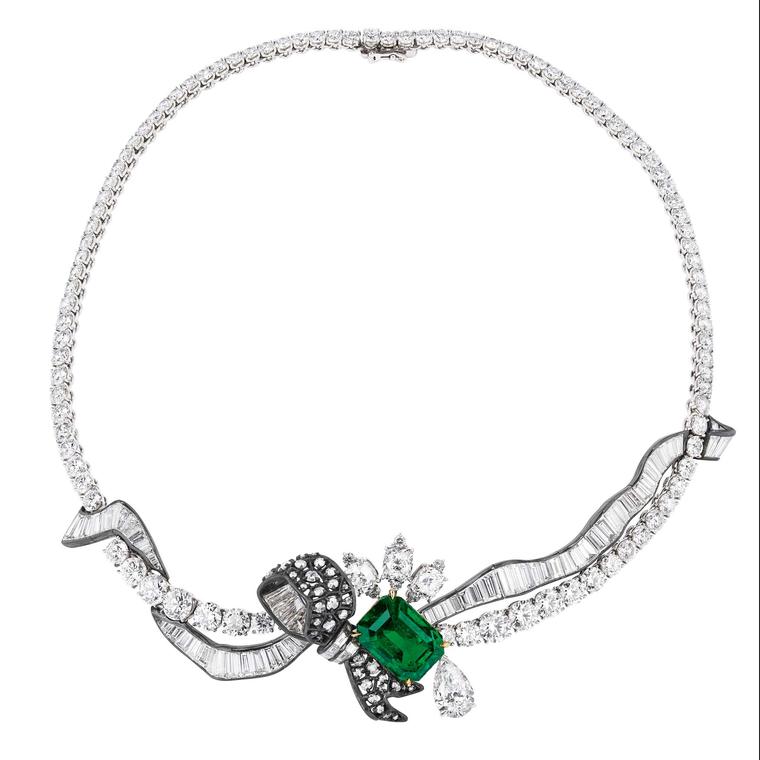 Dior à Versailles Salon de Diane emerald necklace