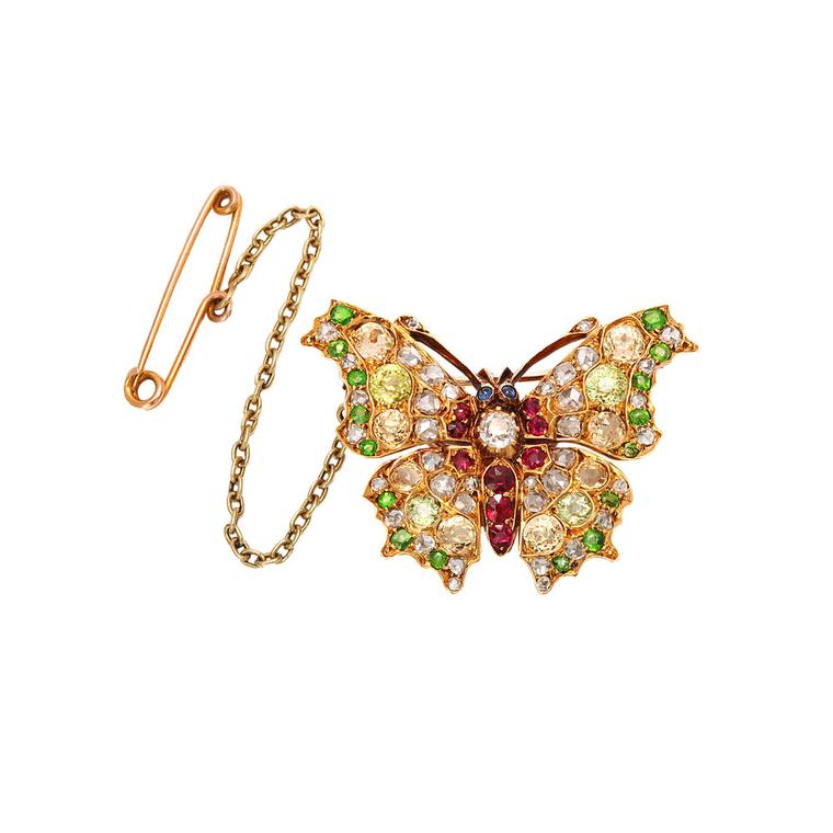 A La Vielle Russie vintage butterfly pin brooch