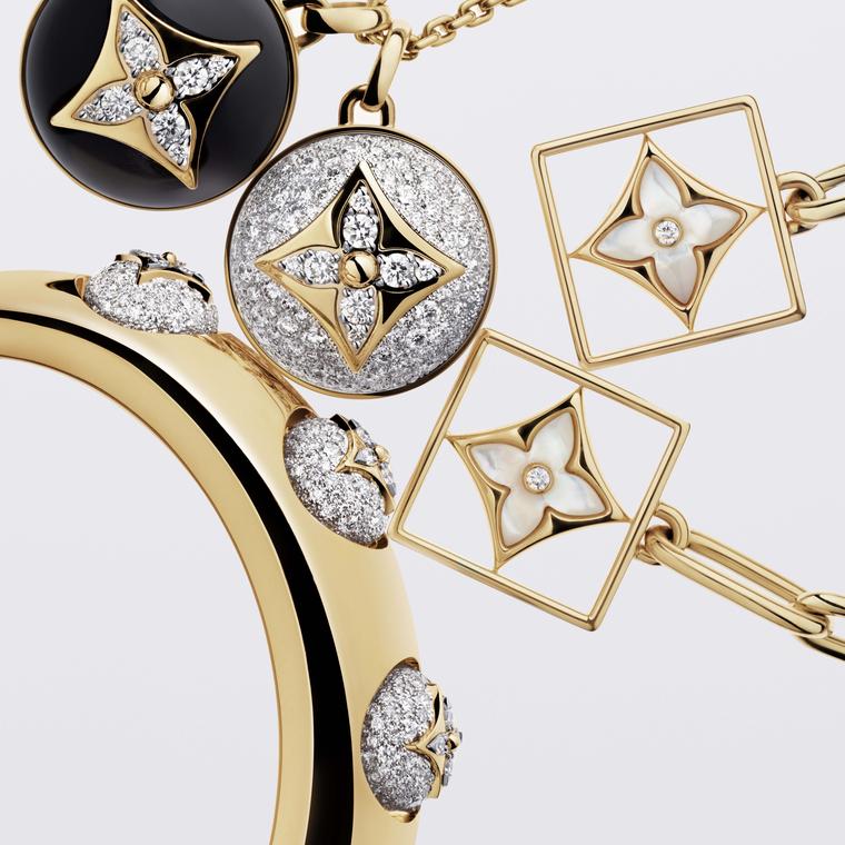 Louis Vuitton B Blossom cuff, earrings and necklace