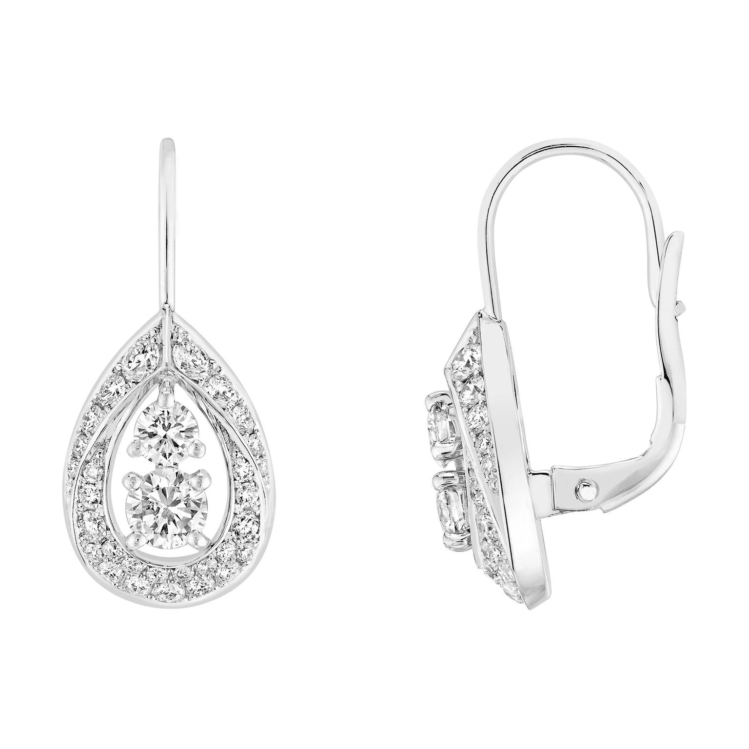 Chaumet Toi & Moi Joséphine Rondes des Nuit earrings in white gold with diamonds