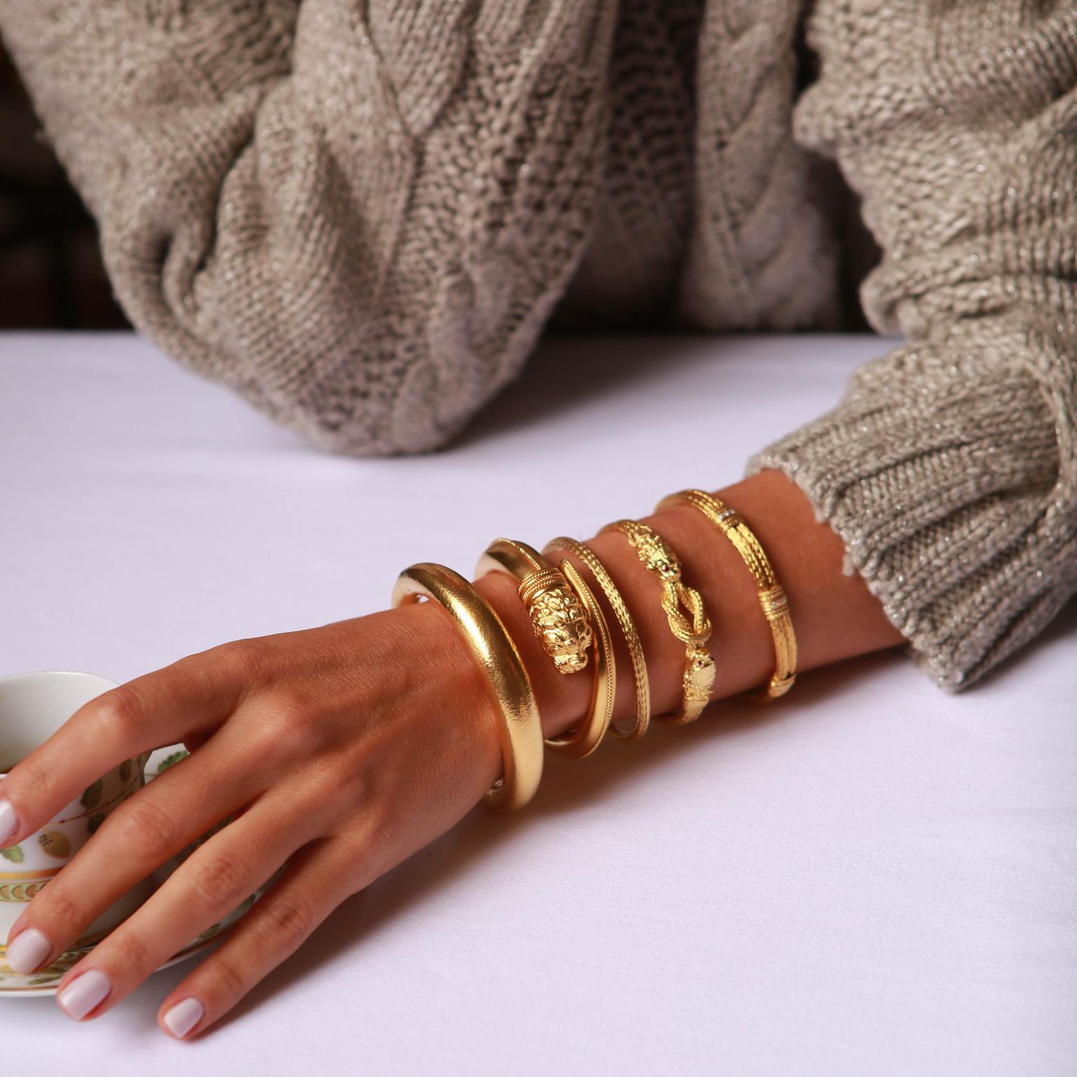 Lalaounis gold bracelets