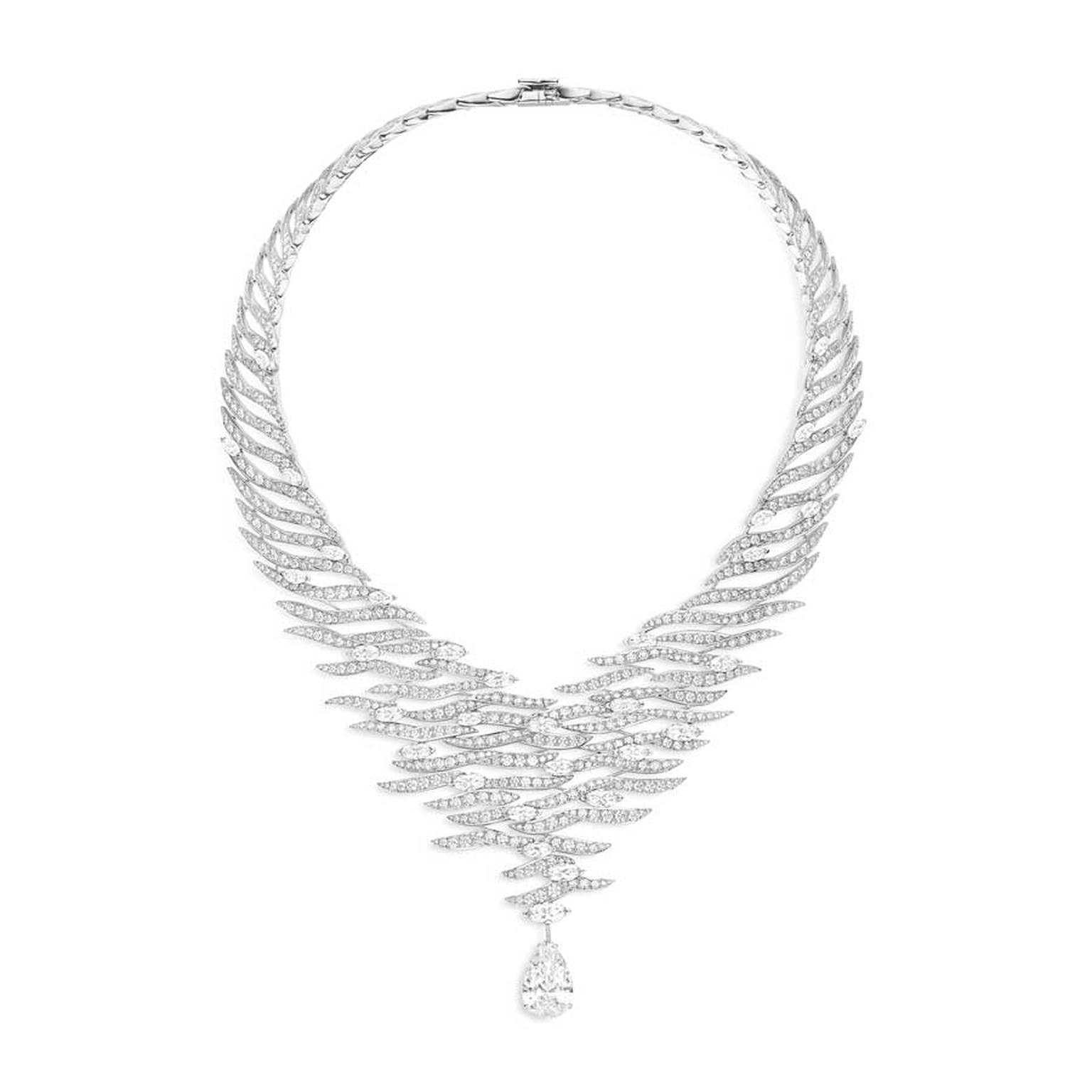 Chaumet Fleur d'Eau diamond necklace Ondes et Merveilles