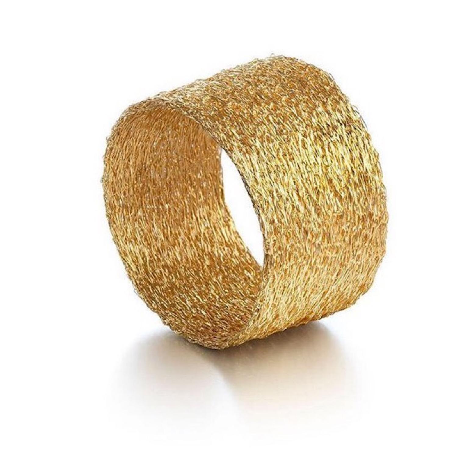 Gold cuff by Nina Bukvic 