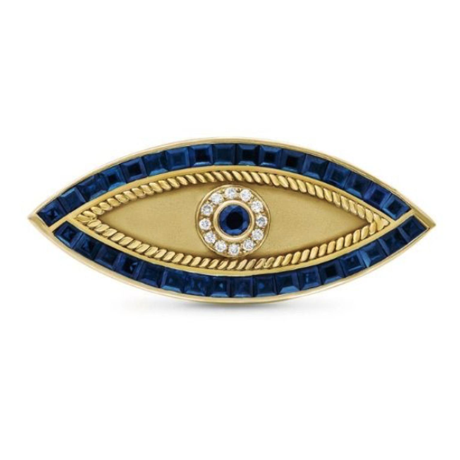 Eye brooch by Azza Fahmy