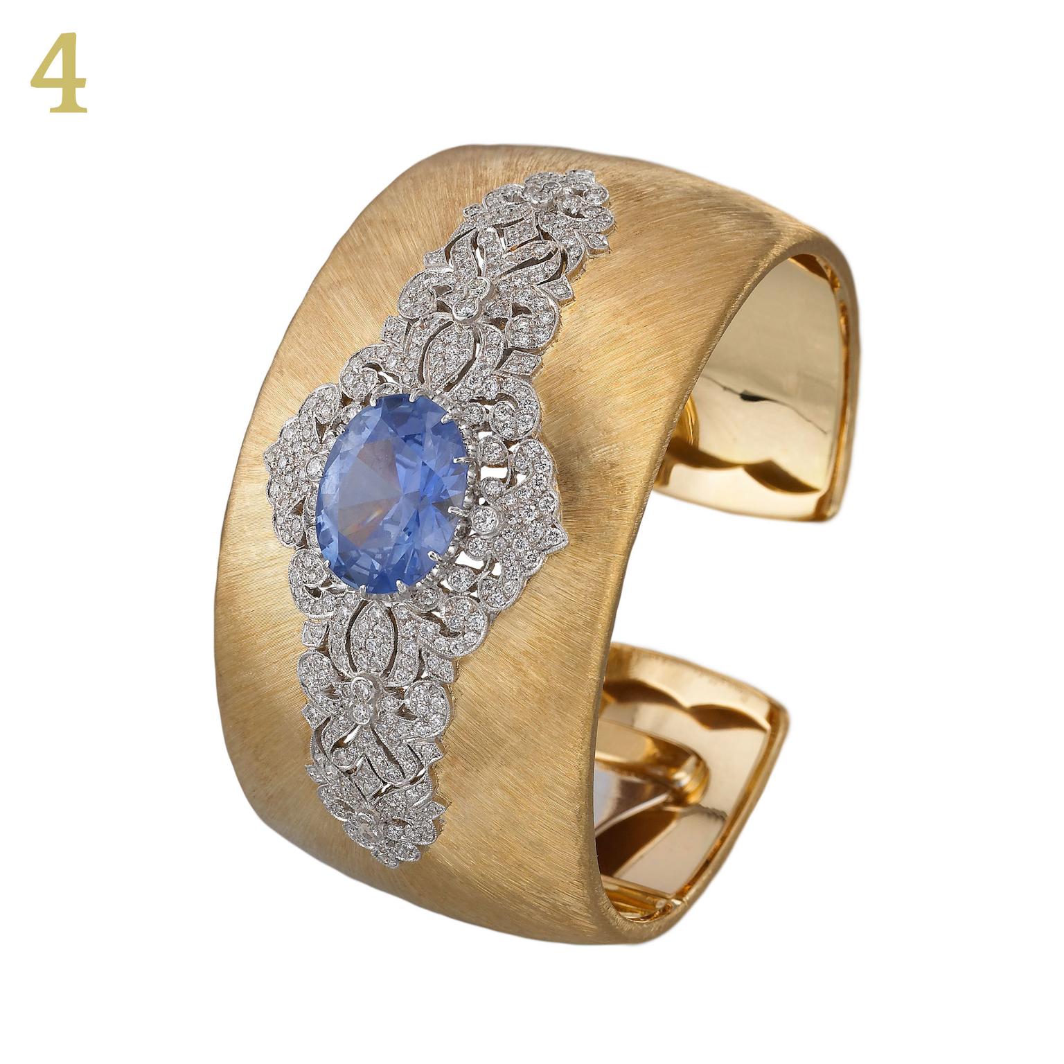 Buccellati blue sapphire Dream 9 cuff