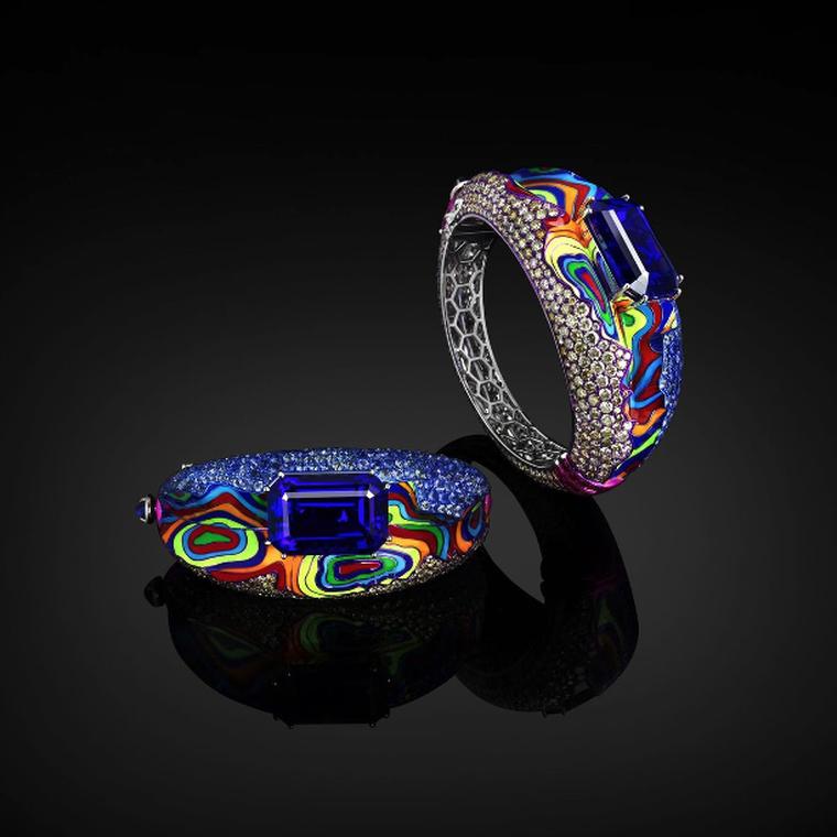 Hypnotic Magma Bangle by Austy Lee