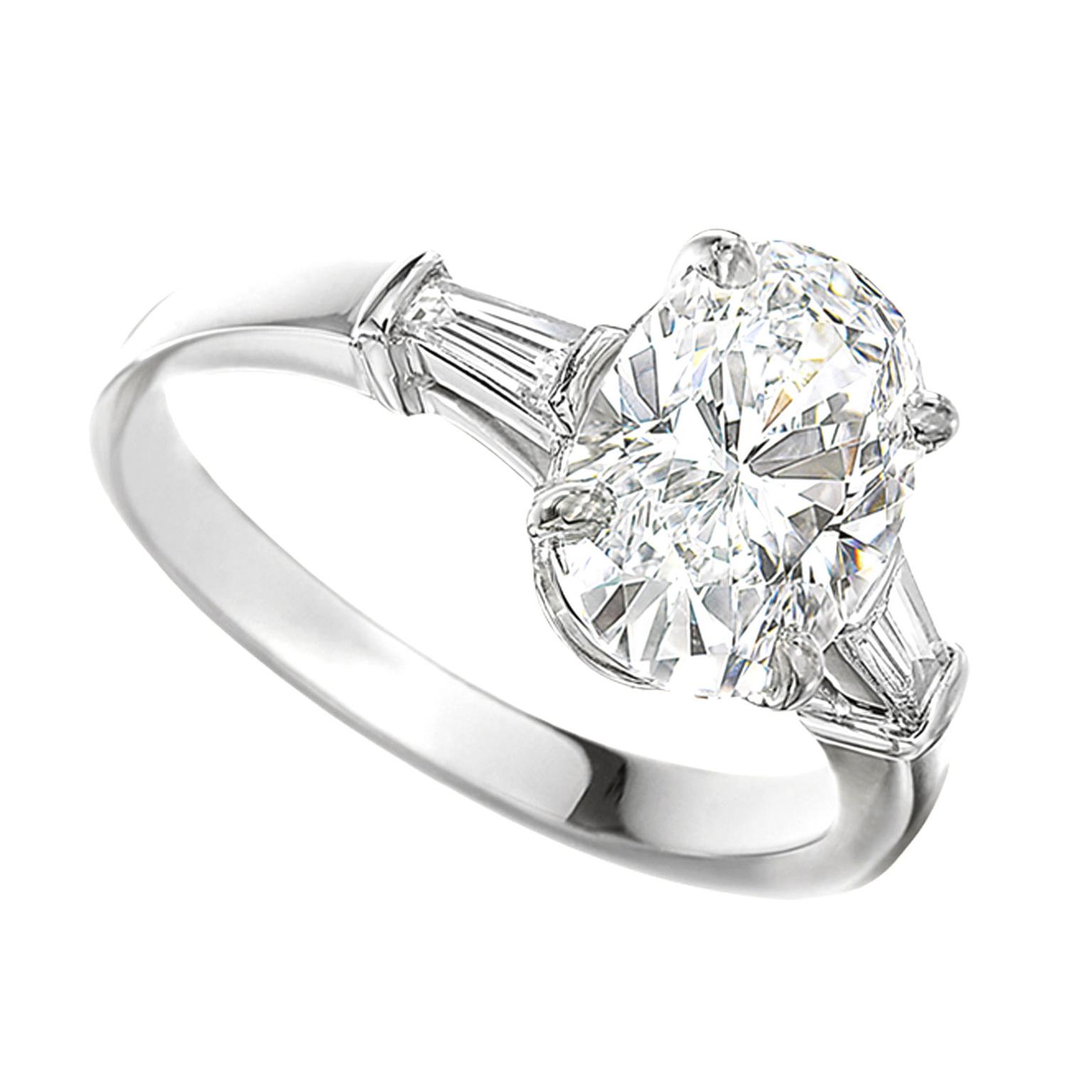 Bulgari oval-cut diamond engagement ring